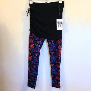 Satva organic pre-shrunk cotton Sukha multi-color legging New size small